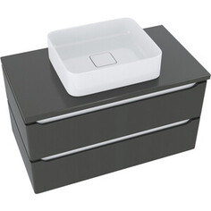 Тумба под раковину Mixline Виктория 91х48 софт графит (4630099745900)