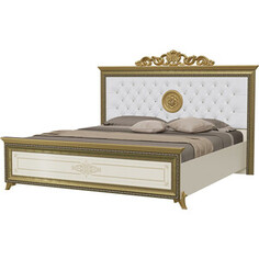 Кровать Мэри Версаль СВ-04МИК 1800х2000 с короной, цвет слоновая кость Meri