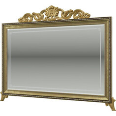 Зеркало Мэри Версаль ГВ-06К с короной, цвет слоновая кость Meri