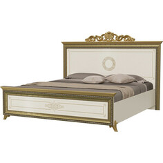 Кровать Мэри Версаль СВ-04ШК 1800х2000 с короной, цвет слоновая кость Meri