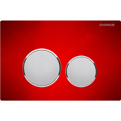 Кнопка смыва Charus Bagliore красное стекло (FP.330.RED.10)