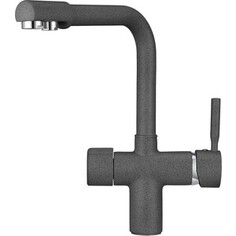 Смеситель для кухни Point PN3104GR с подключением фиьтра, графит
