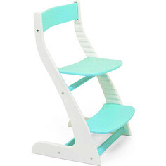 Стул Бельмарко Детский растущий регулируемый Усура белый-мятный
