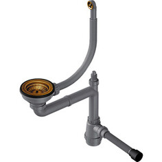 Сифон для кухонной мойки Omoikiri WK-1-CL-R AB античная латунь (4956615)