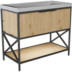 Тумба под раковину Mixline Бруклин 96,5х43 дуб бунратти (4630099745047)