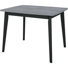 Стол раздвижной Bradex Oslo 100-130x80 бетон портленд, черный (FR 0905)