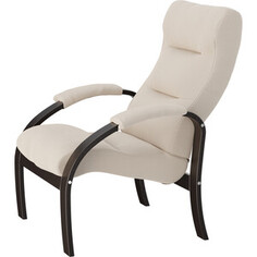 Кресло для отдыха Мебелик Шоле ткань макс 100, каркас венге