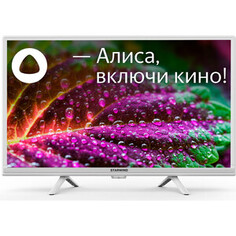 Телевизор StarWind SW-LED24SG312 Яндекс.ТВ белый HD 60Hz DVB-T DVB-T2 DVB-C DVB-S DVB-S2 USB WiFi SmartTV