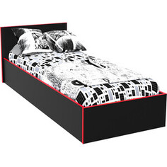 Кровать МДК Black 100х200 Красный (BL - КР10К) MDK