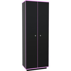 Шкаф 2х створчатый МДК Black Розовый (BL - СК2Р) MDK