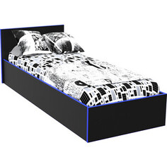 Кровать МДК Black 80х200 Синий (BL - КР9С) MDK