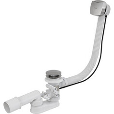 Слив-перелив AlcaPlast 100 см, для гидромассажных ванн, пластик, хром (A566-112122-100)