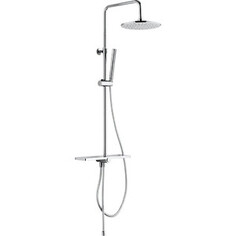 Душевой гарнитур Aquanet AF430-70-R-C Pragmatic R 25 с верхним душем, с полочкой (243322)