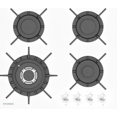 Газовая варочная панель Hyundai HHG 6437 WG