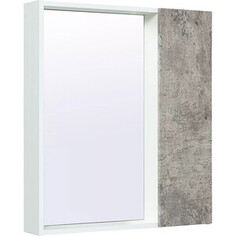 Зеркальный шкаф Runo Манхэттен 65х75 серый бетон (00-00001016) РУНО