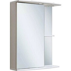 Зеркальный шкаф Runo Николь 55х75 левый, белый (00000000037) РУНО