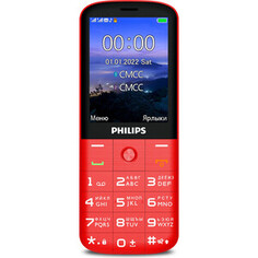 Мобильный телефон Philips E227 Xenium 32Mb красный