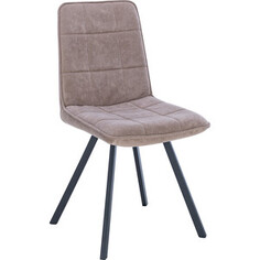 Стул Leset Норман металл черный ткань латте