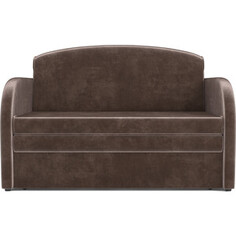 Выкатной диван Mebel Ars Малютка (бархат шоколадный star velvet 60 coffee)