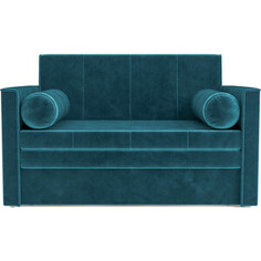 Выкатной диван Mebel Ars Санта №2 (бархат сине-зеленый star velvet 43 black green)