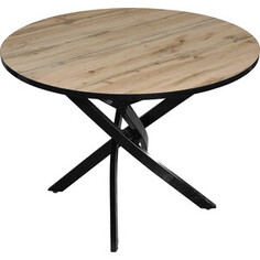 Стол раздвижной Алдио KR-04D дуб вотан d/1000 Aldio