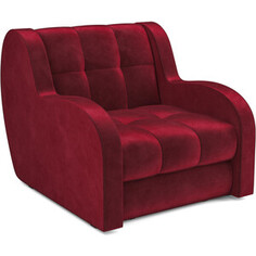 Кресло-кровать Mebel Ars Аккордеон Барон (бархат красный STAR VELVET 3 DARK RED)