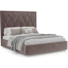 Кровать Mebel Ars Треви 160 см (бархат шоколадный STAR VELVET 60 COFFEE)