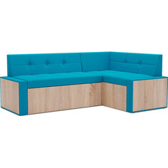 Кухонный диван Mebel Ars Таллин правый угол (синий) 210х83х140 см