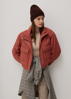 Куртка укороченная NICEONE [Терракотовый, M]