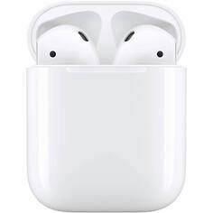 Беспроводные наушники Apple AirPods (2-го поколения), проводная зарядка, белый