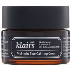 Ночной крем для лица с пептидами и гиалуроновой кислотой Dear, Klairs Midnight Blue Calming Cream, 30 мл