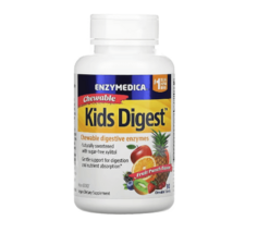 Жевательные пищеварительные ферменты, фруктовый пунш, Kids Digest 90 жевательных таблеток Enzymedica