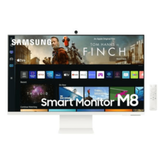 Монитор Samsung M8 32&quot; 4K UHD, Smart TV, камера, 60 Гц, 4 мс Gtg, 16: 9, HDR10, IoT Hub, HDMI, белый, LS32BM801UMXUE