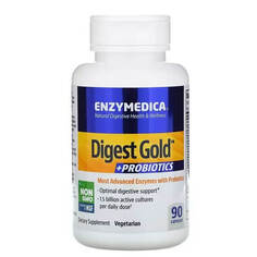 Ферменты Digest Gold + Probiotics 90 капсул, Enzymedica