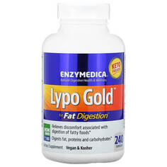 Препарат для переваривания жиров Lypo Gold 240 капсул, Enzymedica