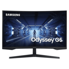 Монитор Samsung G5 Odyssey 32&quot; LC32G55TQWMXUE,HDR10 — черный, изогнутый экран 1000R, 144 Гц, 1 мс, FreeSync, WQHD 1440p