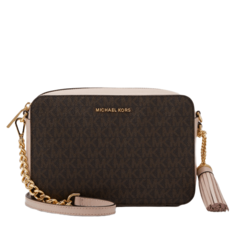 Сумка кросс-боди Michael Kors Jet Camera Bag, коричневый/розовый
