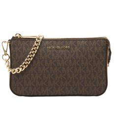 Клатч Michael Kors Jet Set Chain Pouchette, коричневый