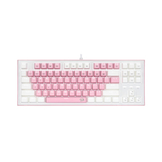 Клавиатура игровая механическая Redragon K611, проводная, розовый/белый