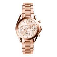 Часы наручные Michael Kors Bradshaw Mini с хронографом, розовое золото