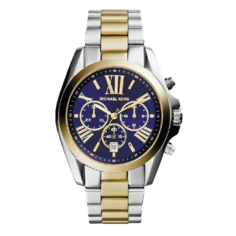 Часы наручные Michael Kors Bradshaw c хронографом, серебристый / золотой