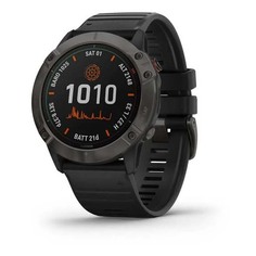 Умные часы Garmin Fenix 6 Pro, черный с черным ремешком