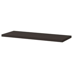 Полка навесная Ikea Bergshult, 80x30 см, черно-коричневый