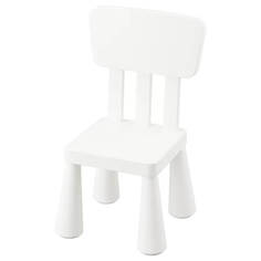 Детский стул Ikea Mammut, белый