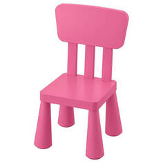 Детский стул Ikea Mammut, розовый