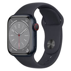 Умные часы Apple Watch Series 8 (GPS+ Cellular), 41 мм, Midnight Aluminum Case/Midnight Sport Band - R