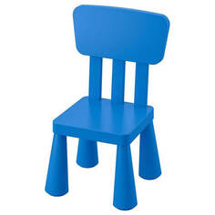 Детский стул Ikea Mammut, синий
