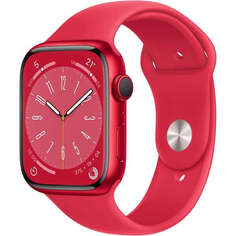 Умные часы Apple Watch Series 8 (GPS), 45 мм, (PRODUCT)RED Aluminum Case/(PRODUCT)RED Sport Band - R