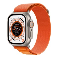 Умные часы Apple Watch Ultra 49mm GPS+Cellular S, серебристый/оранжевый