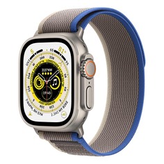 Умные часы Apple Watch Ultra 49mm GPS+Cellular S/M, MNHL3AE/A, серебристый/сине-серый